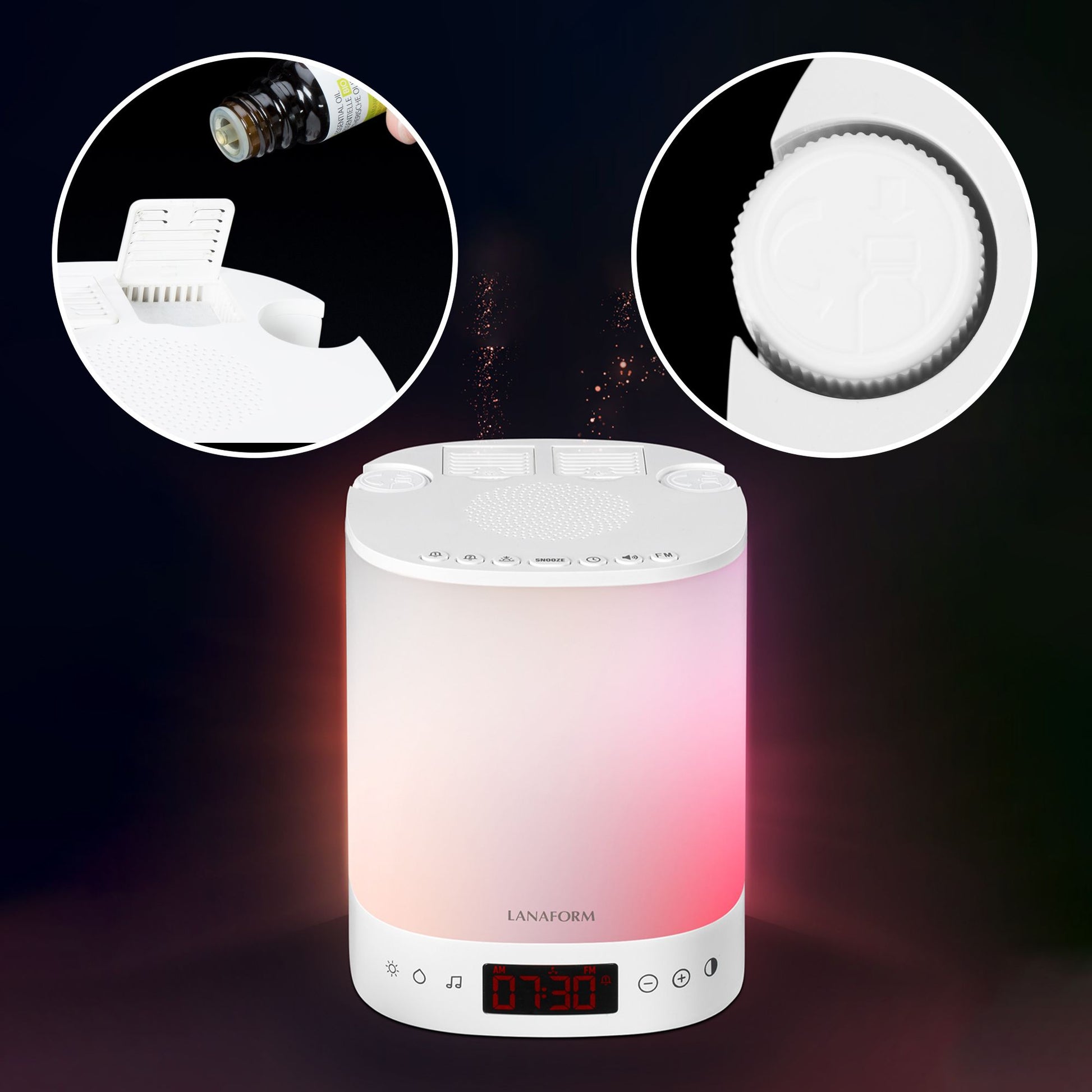 Lanaform Wake-Up Scents – Väckarklocka med doft- och ljusväckning