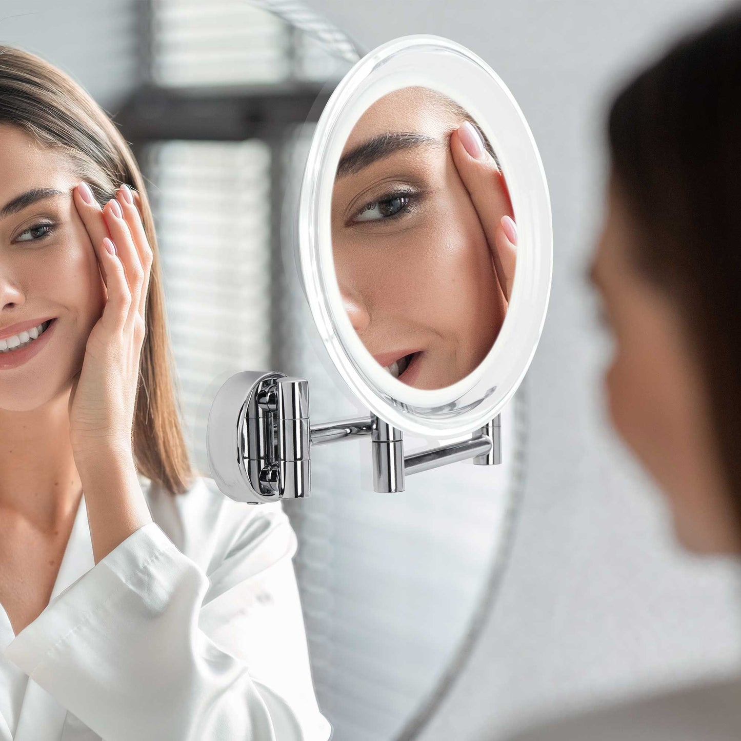 Lanaform Wall Mirror x10 – Väggspegel med 10x förstoring för detaljarbete