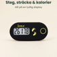 Steg, sträcka och kalorier på en tydlig display