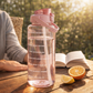2L vattenflaska med tidsmarkering – håll koll på ditt dagliga vätskeintag